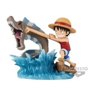 Figurine Banpresto One Piece - World Log Stories - Monkey.D.Luffy Vs Local Sea Monster image-0