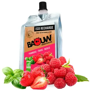 Gel énergétique Framboise-Fraise-Basilic Baouw image-0