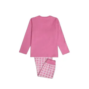 Girls' long-sleeve pyjamas Barbie Vichy Mood image-1
