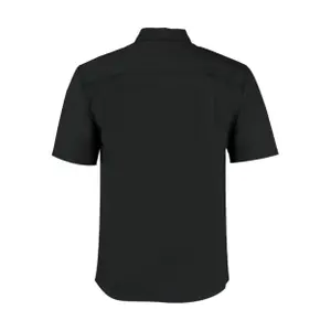 Camisa de manga corta a medida con cuello mao Bargear image-1