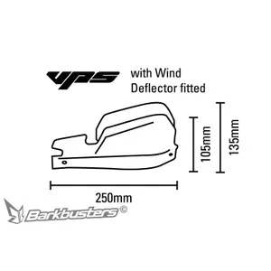 Motorcycle Hand Guard Shield Barkbusters VPS image-1