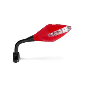Pair of motorcycle turn signal mirrors Barracuda image-0