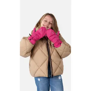 Zip-up ski mittens for kids Barts image-1
