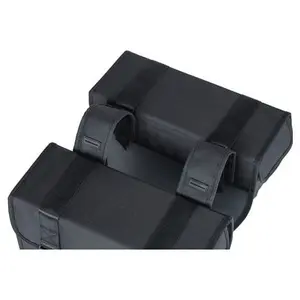 Waterproof polyester bike carrier bag with reflective touring feature Basil (x2) image-3