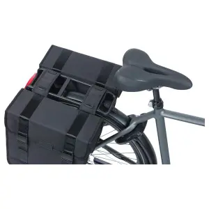 Waterproof polyester bike carrier bag with reflective touring feature Basil (x2) image-6