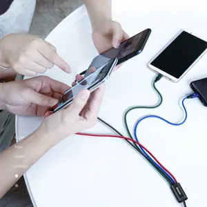 Câble rapide 4 en 1 pour 2 Lightning avec USB-C et Micro 3.5A 1.2m Baseus image-1