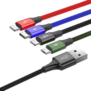 Câble rapide 4 en 1 pour 2 Lightning avec USB-C et Micro 3.5A 1.2m Baseus image-3