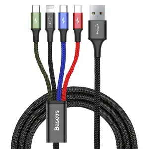 Câble rapide 4 en 1 pour Lightning avec 2 USB-C et Micro 3.5A 1.2m Baseus image-1