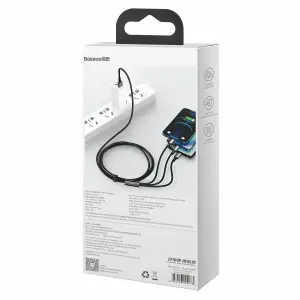 Universal-USB-Kabel 3-in-1 (Typ C / Lightning / Micro-USB) 3.5a Baseus Tungsten image-3