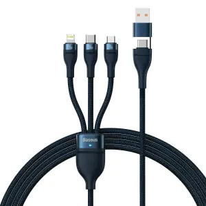 Flash series 3-in-1 universal fast-charge data cable (usb-a to micro + lightning + type-c) 100w Baseus Flash Series