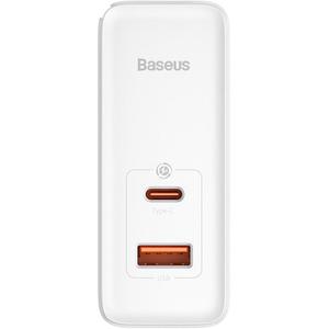 Adaptateur secteur 1x port USB-A + 1x port USB-C 100W + Cable USB-C 1m Baseus GaN5 Pro image-1