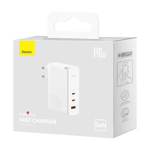 Chargeur mural rapide de voyage C+C+U Baseus GaN5 Pro