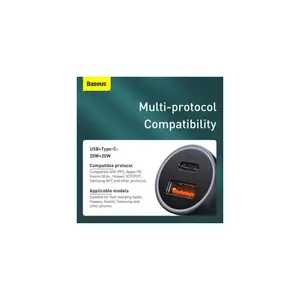 Ładowarka samochodowa usb i usb-c Baseus Golden Contactor Pro Dual Quick CCJD-0G image-3