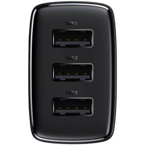 Adaptateur secteur 3x ports USB-A 17 W Baseus Compact image-2