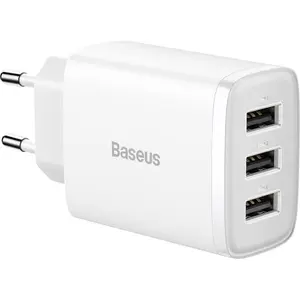 Adaptateur secteur 3x ports USB-A 17 W Baseus Compact