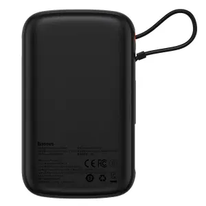 External battery with digital display and integrated type-c c+u qc scp afc fcp 22.5w Baseus Qpow image-1
