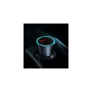 Chargeur USB et USB-C PD 3.0, QC 4+, SCP FCP AFC pour voiture avec câble USB/USB-C 1m Baseus Golden Contactor Pro Dual Quick TZCCJD-0G image-3