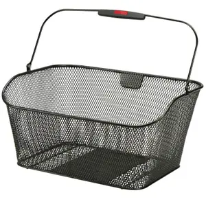 Hinterer Fahrradkorb aus Wabenstahl mit Clip-Befestigung, der auf jeden Gepäckträger passt Basil Klickfix Korbklip 24L image-1