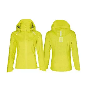 Waterproof jacket with reflectors woman Basil Skane Hivis Bluesign