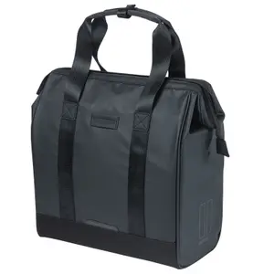 Sacoche de porte-bagages vélo étanche avec réflèchissants Basil Tarpaulin hook-on image-0