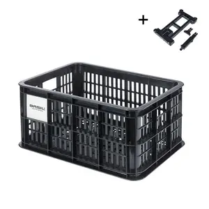 Καλάθι ποδηλάτου πλακέ μίκ 2.0 Basil Crate image-0