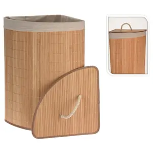 Cesto esquinero de bambú Bathroom Solutions image-0