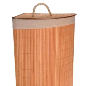 Cesto esquinero de bambú Bathroom Solutions image-2