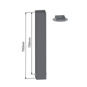 Bevestigingshulzen voor basketbaldoel 100x100mm PowerShot image-0