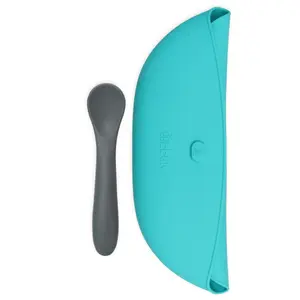 Bowl and silicone spoon set for baby Bblüv Pöket (x2) image-3