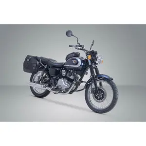Motorcycle side bag LC SW-Motech Legend Gear Black Edition. Kawasaki W230 image-1