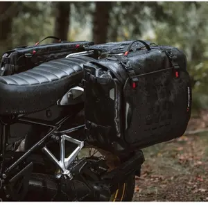 Sacoche avec platine d'adaptation à gauche étanche pour supports latérale/porte-bagages SW-Motech WP image-3