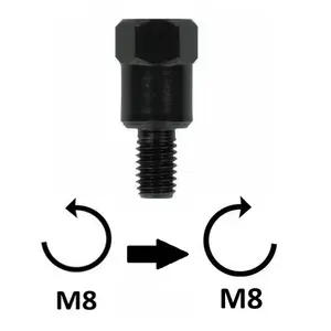 Spegeladapter för motorcykel BCR M8x1,25 DX/M8x1,25 SX image-0