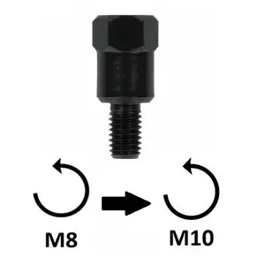 Motorcycle mirror adapter BCR M10x1,25 SX image-0