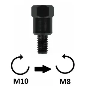 Motorcycle mirror adapter BCR M8x1,25 SX image-0