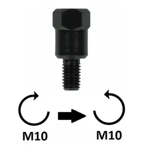 Motorcycle mirror adapter BCR M10x1,25 SX image-0