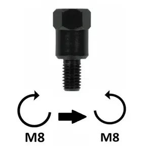Spegeladapter för motorcykel BCR M8x1,25 SX image-0