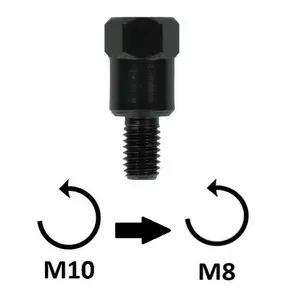 Motorcycle mirror adapter BCR M8x1,25 SX image-0
