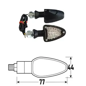 LED φλας μοτοσικλέτας BCR Iron (x2) image-0