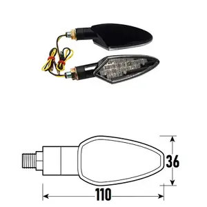 LED φλας μοτοσικλέτας BCR Spear (x2) image-0