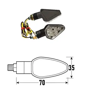 LED φλας μοτοσικλέτας BCR Dart-2 (x2) image-0