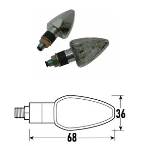 LED φλας μοτοσικλέτας BCR ARW (x2) image-0