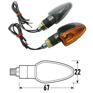 LED φλας μοτοσικλέτας BCR Arrow image-0