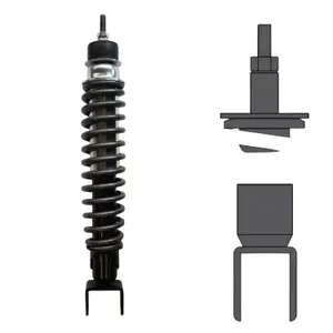 Amortiguador de muelle trasero de moto BCR Piaggio Liberty 50/125cc image-0