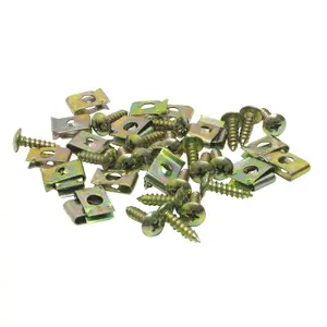 Förpackning med 20 skruvar och muttrar med gänga för motorcykelkåpor BCR image-0