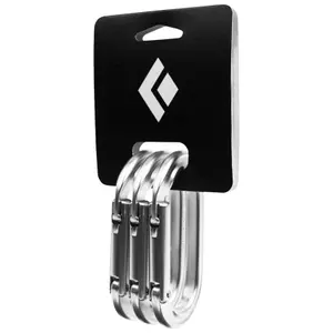 Oval Symmetric Climbing Carabiner Black Diamond (x3)