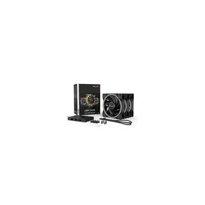 Set of 3 Be Quiet! PC Case Fans Light Wings PWM High Speed BL077 image-2