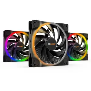 Set of 3 Be Quiet! PC Case Fans Light Wings PWM High Speed BL079 image-0