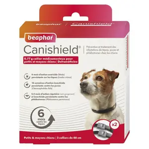 Antiparasitikum für kleine bis mittelgroße Hunde Beaphar Canishield (x2) image-0