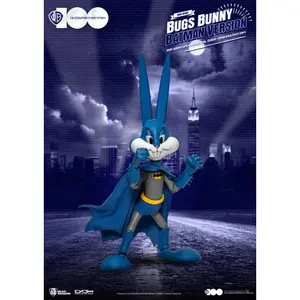 Estatueta de colecionador Beast Kingdom Toys Warner Brothers Dynamic Action Heroes 100th Anniversary of Warner Bros. Studios Bugs Bunny Batman Ver.