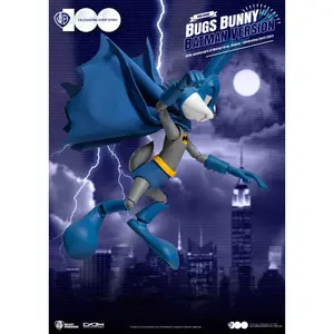Estatueta de colecionador Beast Kingdom Toys Warner Brothers Dynamic Action Heroes 100th Anniversary of Warner Bros. Studios Bugs Bunny Batman Ver. image-3
